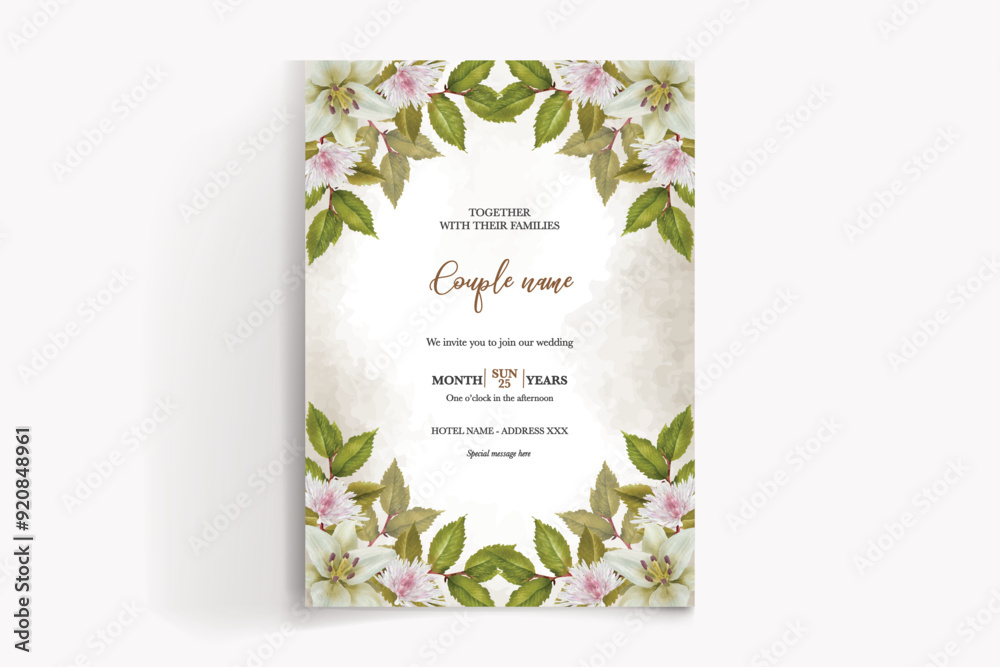 BRIDAL SHOWER FLORAL INVITATION TEMPLATE BRIDAL SHOWER FLORAL INVITATION TEMPLATE