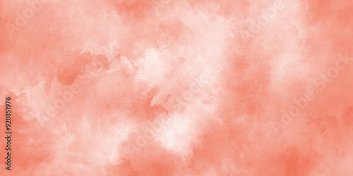abstract Soft orange watercolor background for your design, abstract modern Light colored Antique distressed vintage grunge texture with scratches, grunge and smooth Old stained paper background, 