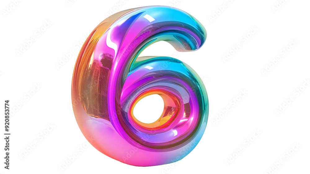 number of 6 3d render hologram, holographic, 3d, sign, glowing, font number of 6 3d render hologram, holographic, 3d, sign, glowing, font