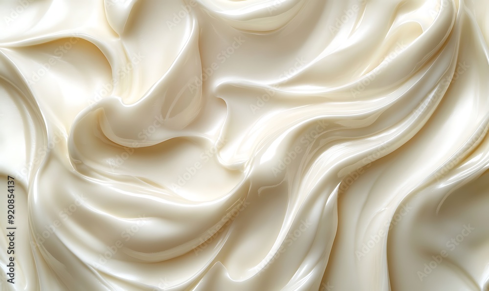 Background with Swirls of Moisturizing Cream, Smooth Texture in Subtle White and Beige Shades Background with Swirls of Moisturizing Cream, Smooth Texture in Subtle White and Beige Shades
