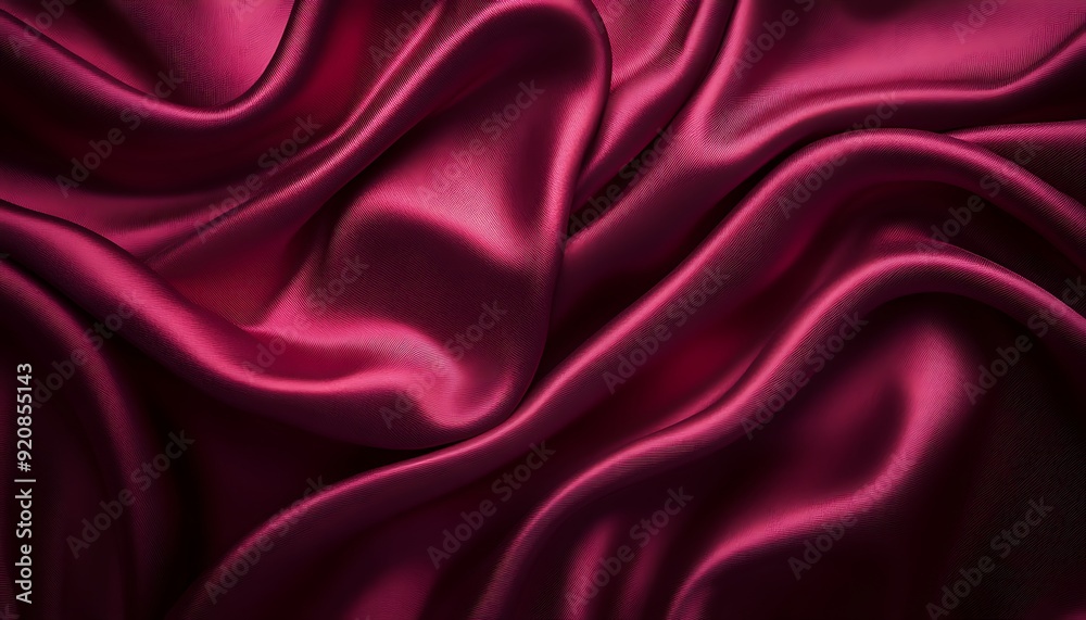 Fototapeta premium Background of Luxurious Fabrics in Velvet, Silk, and Satin with Rich Tones