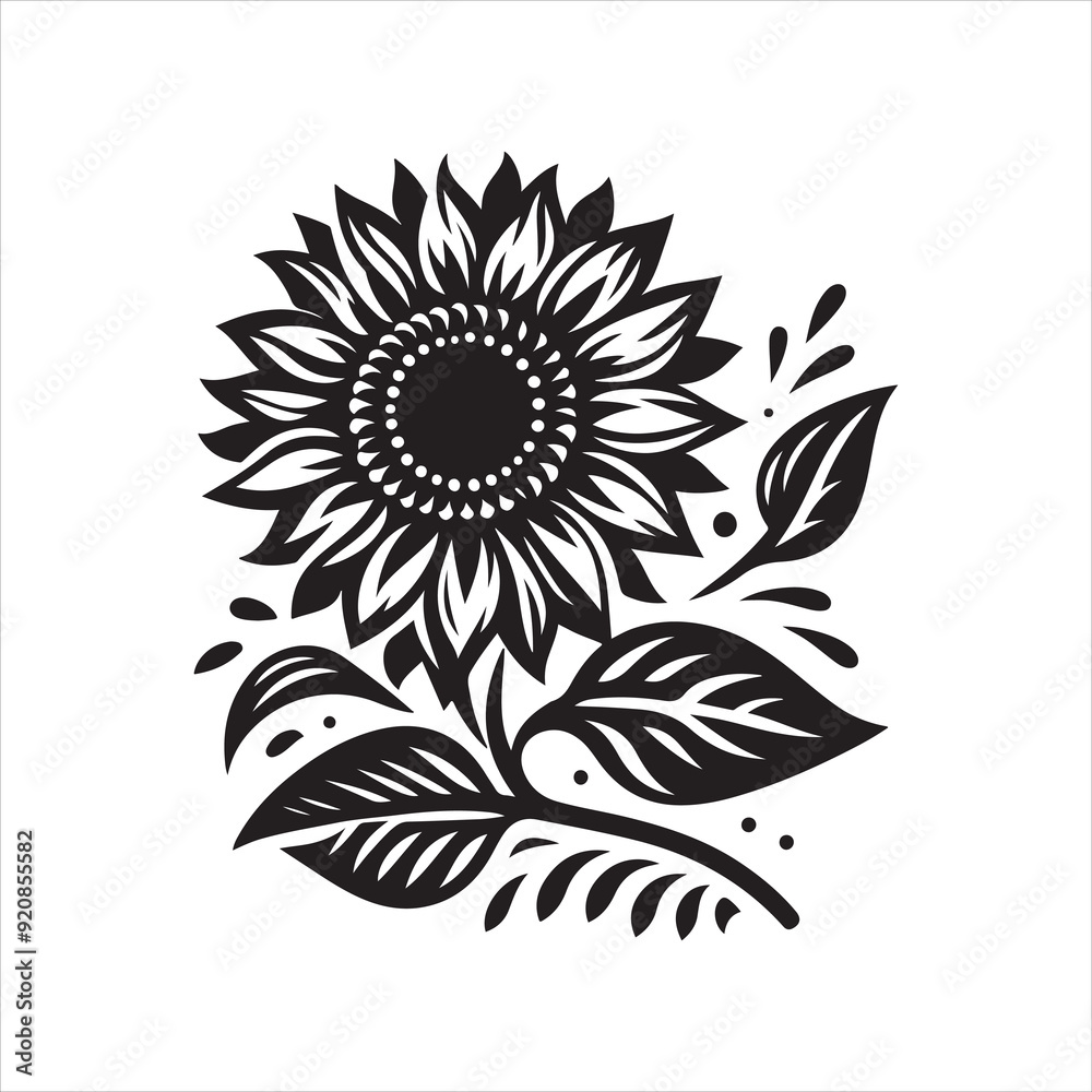 Fototapeta premium Sunflower Illustration