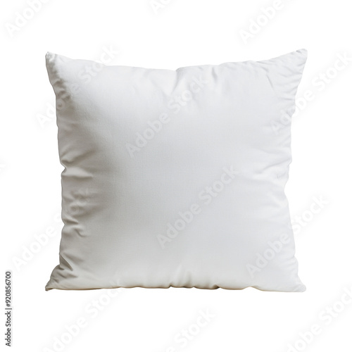 Obraz na płótnie PNG Soft white cushion for decor w salonie