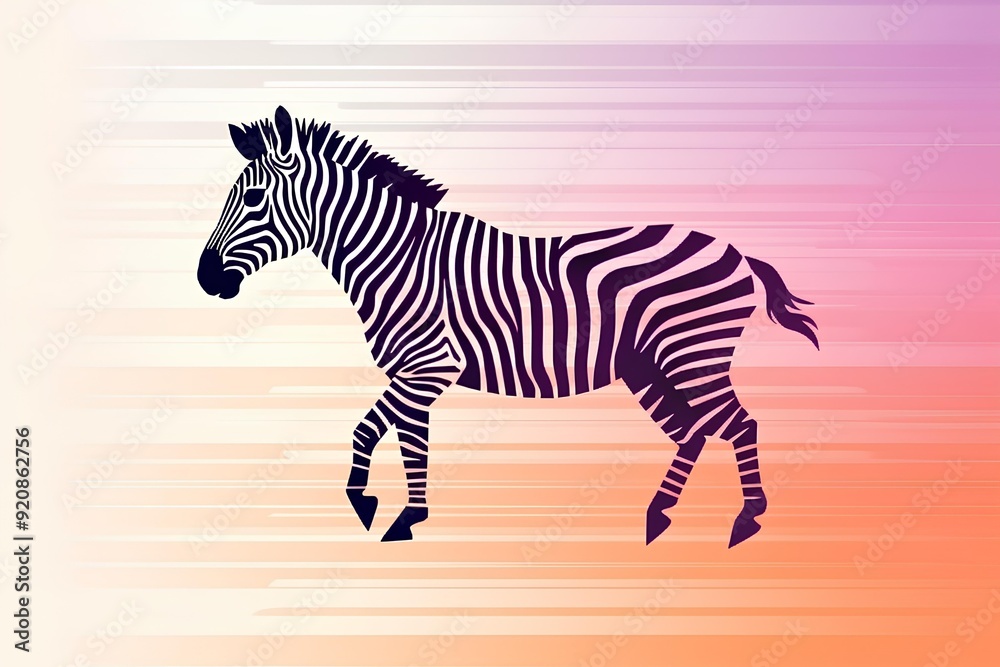 Fototapeta premium zebra vector illustration