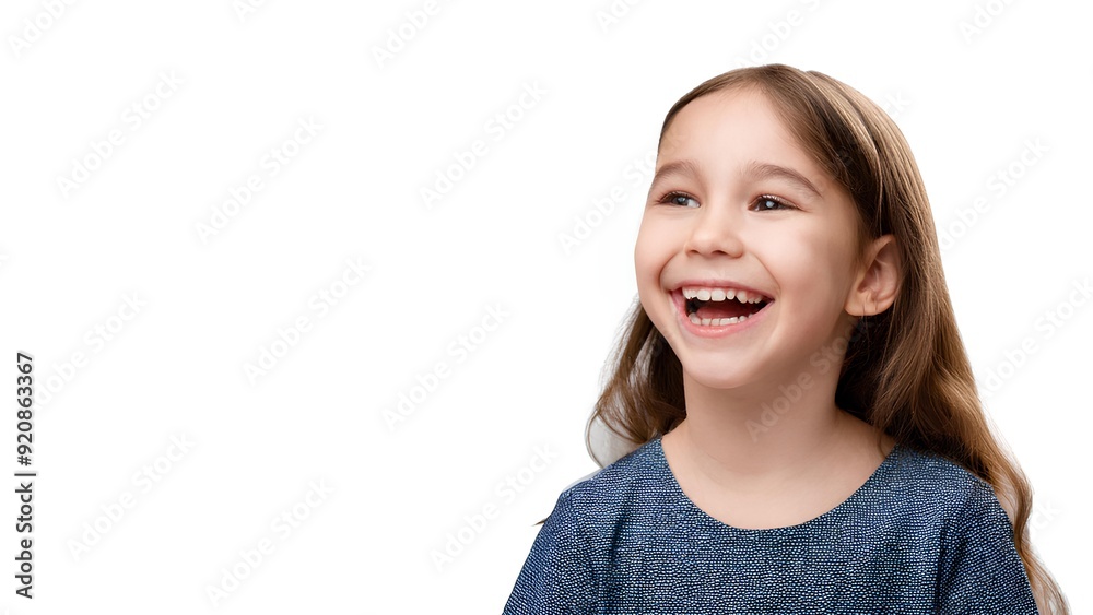 Little girl enjoys life. Portrait of happy child smiling and laughing isolated on white background. Little girl enjoys life. Portrait of happy child smiling and laughing isolated on white background.