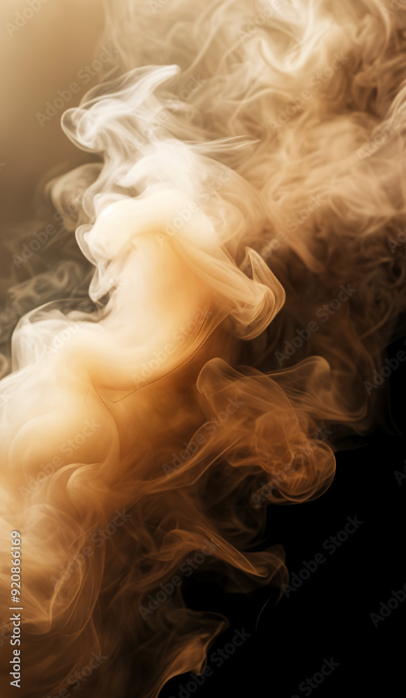 Abstract brown smoke background texture. AI generated. Abstract brown smoke background texture. AI generated.