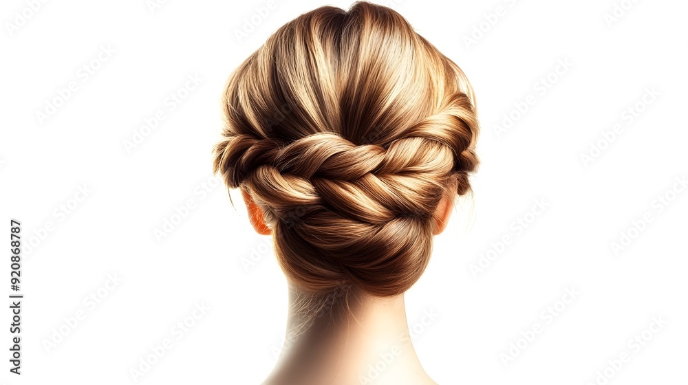 Ornate Braided Crown Bun Hairstyle for Formal Occasions Ornate Braided Crown Bun Hairstyle for Formal Occasions