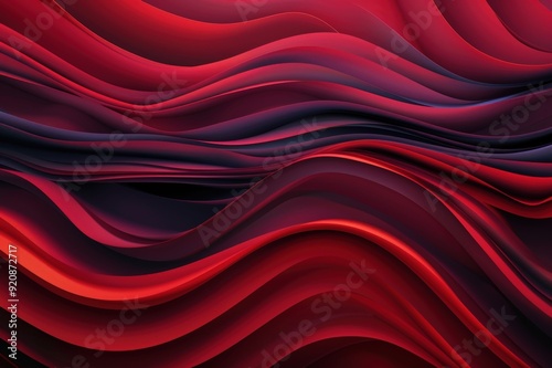 red fluid, silk background - 3D Render. Beautiful simple AI generated image