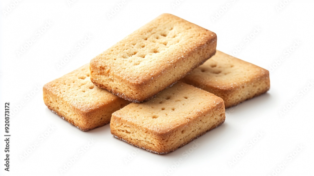 Sweet cookies with grains of sugar rectangular Sweet cookies with grains of sugar rectangular
