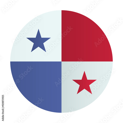 Free Download Panama national flag badge. Sign, emblem country identity - GFXLoad