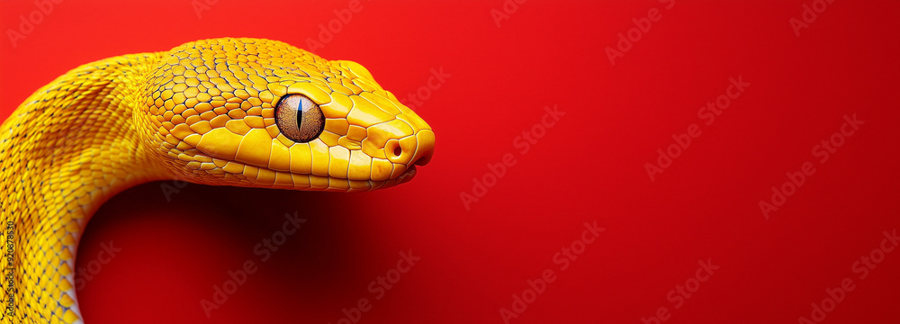 Fototapeta premium Snake Zodiac, Snake Zodiac banner, Happy Chinese new year 2025 Snake Zodiac is a design asset suitable for creating festive, greeting cards and banners