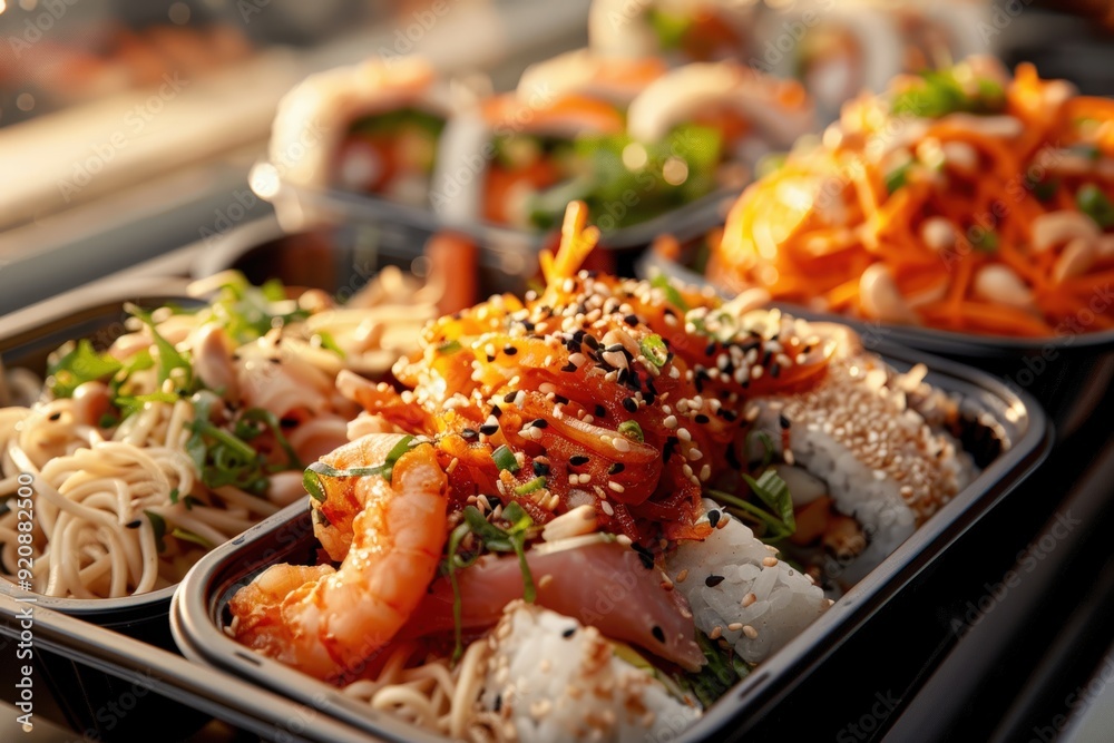 Food festival: assorted asian cuisine Food festival: assorted asian cuisine