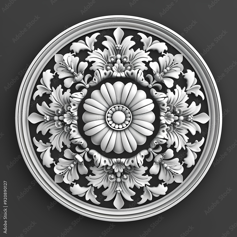 Vector round floral monochrome classic ornament. Greek meander. Patterns of Greece and ancient Rome. European border in a circle. Vector round floral monochrome classic ornament. Greek meander. Patterns of Greece and ancient Rome. European border in a circle.
