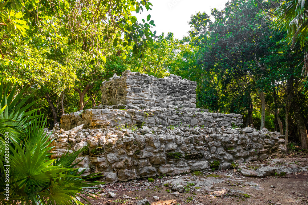 Xaman Ha Maya Ruins archeological site Playa del Carmen Mexico. Xaman Ha Maya Ruins archeological site Playa del Carmen Mexico.