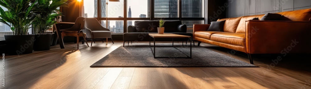 Fototapeta premium Co-working spaces, vibrant creativity, collaborative environments, modern workspaces