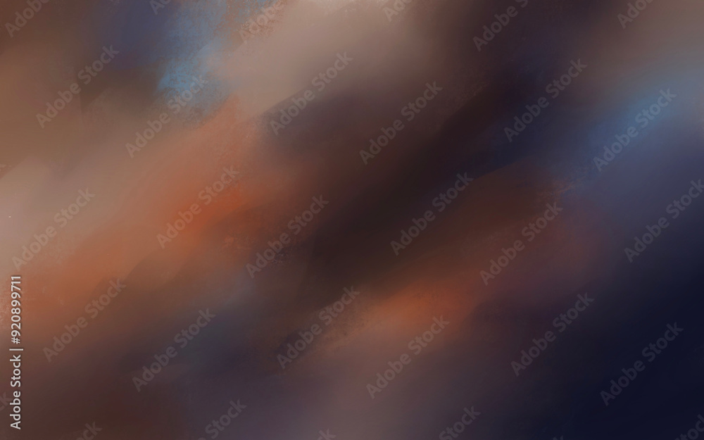 Naklejka premium light in the dark clouds digital art for card illustration decoration