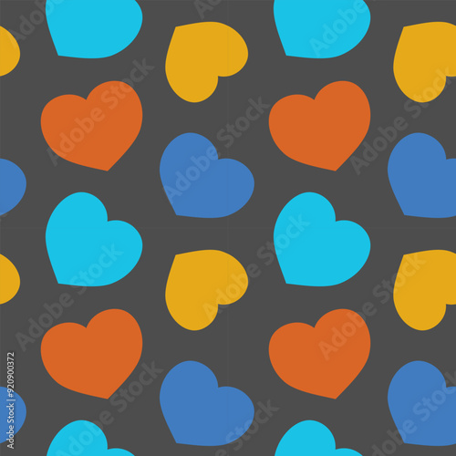seamless pattern with hearts