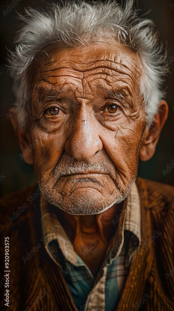Portrait of a old man close up Portrait of a old man close up