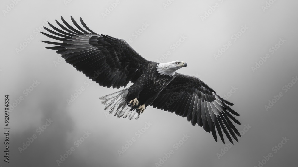 Obraz premium Majestic Eagle in Flight