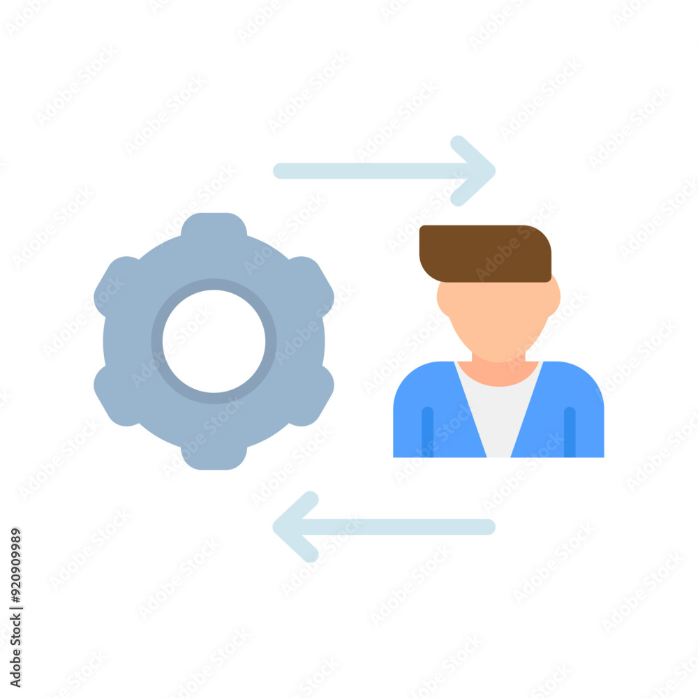 Machine to Person Icon Machine to Person Icon