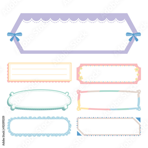 Adorable Border Memo Stickers for Fun and Creativity