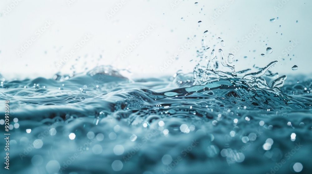 The water is splashing and creating ripples The water is splashing and creating ripples