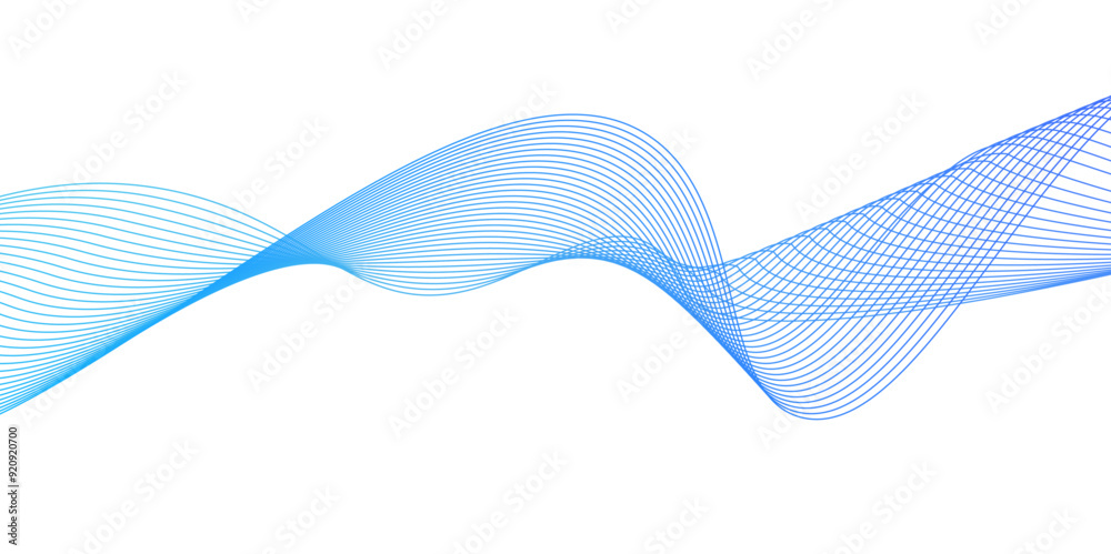 Abstract blue wave lines on transparent background.Abstract blue wave lines pattern for banner,Curve wave seamless pattern. Line art striped graphic templat,white background with space for your texter Abstract blue wave lines on transparent background.Abstract blue wave lines pattern for banner,Curve wave seamless pattern. Line art striped graphic templat,white background with space for your texter