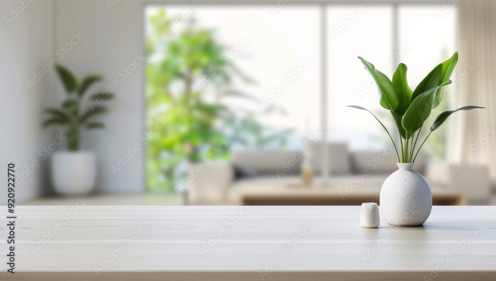 table top with blurred living room interior background, banner mockup for product display montage table top with blurred living room interior background, banner mockup for product display montage