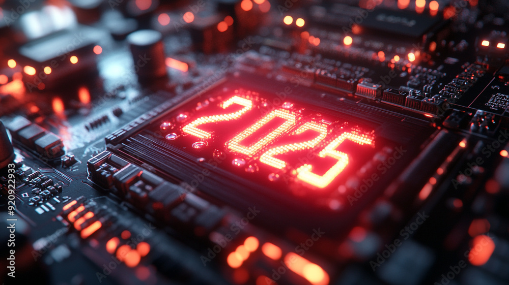 The concept of 2025. Text 2025. Pastel pink and blue colors. Glamour. Technological background. Microchips. Neon. The concept of 2025. Text 2025. Pastel pink and blue colors. Glamour. Technological background. Microchips. Neon.