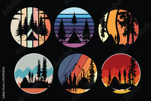 Essential Camping Vector Silhouettes