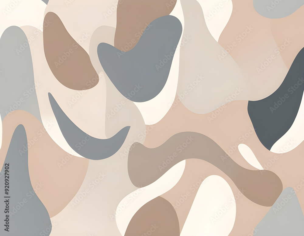 Abstract shapes and line in nude pastel colors. Neutral background in minimalist style Abstract shapes and line in nude pastel colors. Neutral background in minimalist style