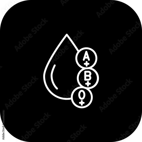 Blood Types Icon Design