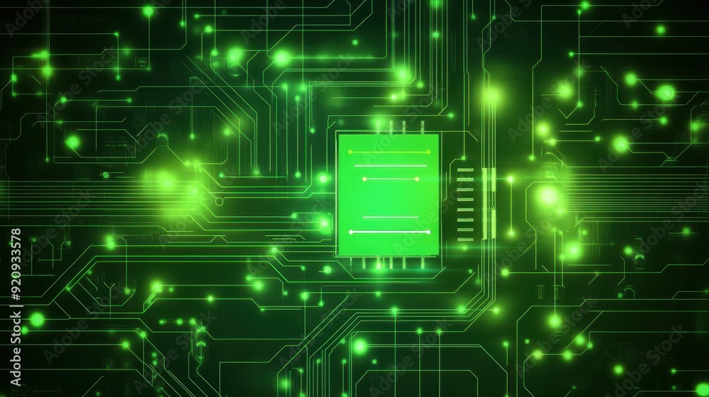 Green Circuit Board Technology with Central Processing Unit