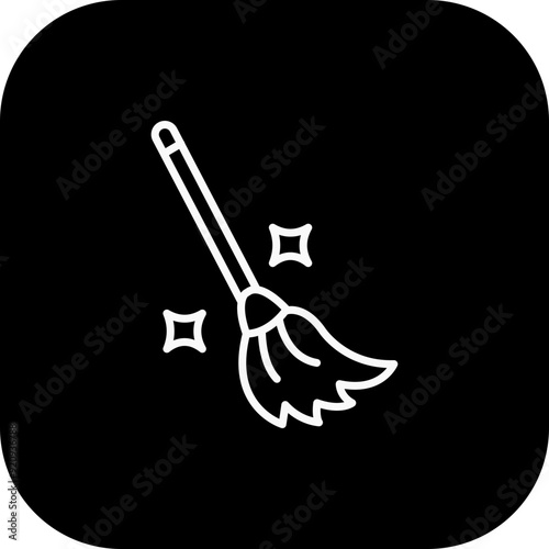 Witch Broom Icon Design