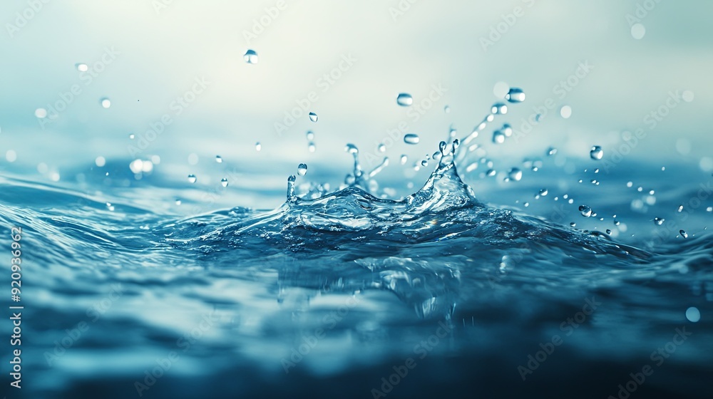 Serene Reflections. Tranquil Water Surface Concept Serene Reflections. Tranquil Water Surface Concept