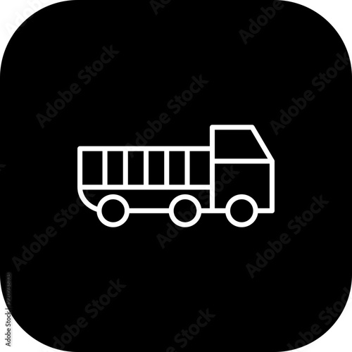 Dumper Truck Icon Design