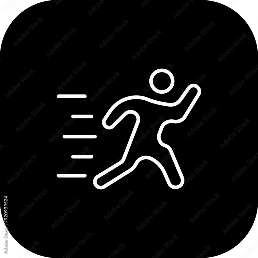 Running Icon Design