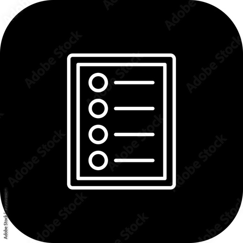 Table Of Content Icon Design