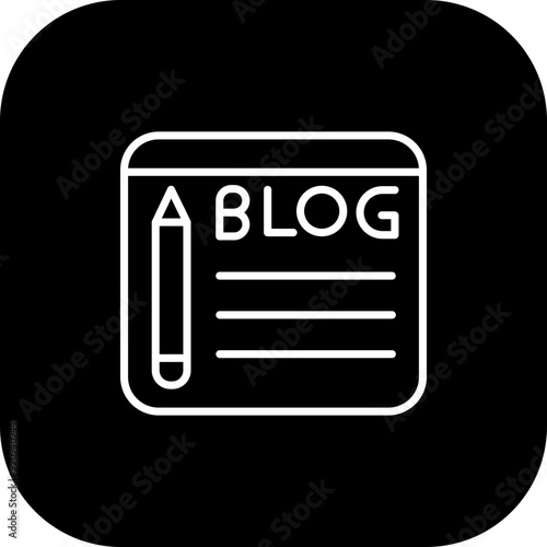 Blogging Icon Design