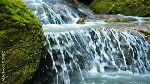 waterfall cascading over rocks