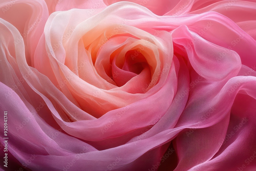 silky fabric vortex in shades of rose quartz suspended in dreamy pink void silky fabric vortex in shades of rose quartz suspended in dreamy pink void