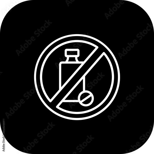 No Drug Icon Design