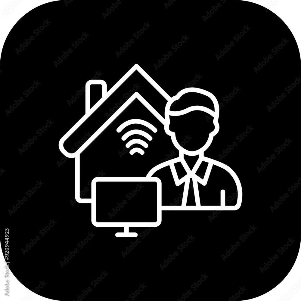 Work At Home Icon Design Work At Home Icon Design