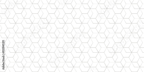 seamless pattern with square hexagon tile and cube grid mosaic honeycomb diamond triangle structure shape wallpaper.