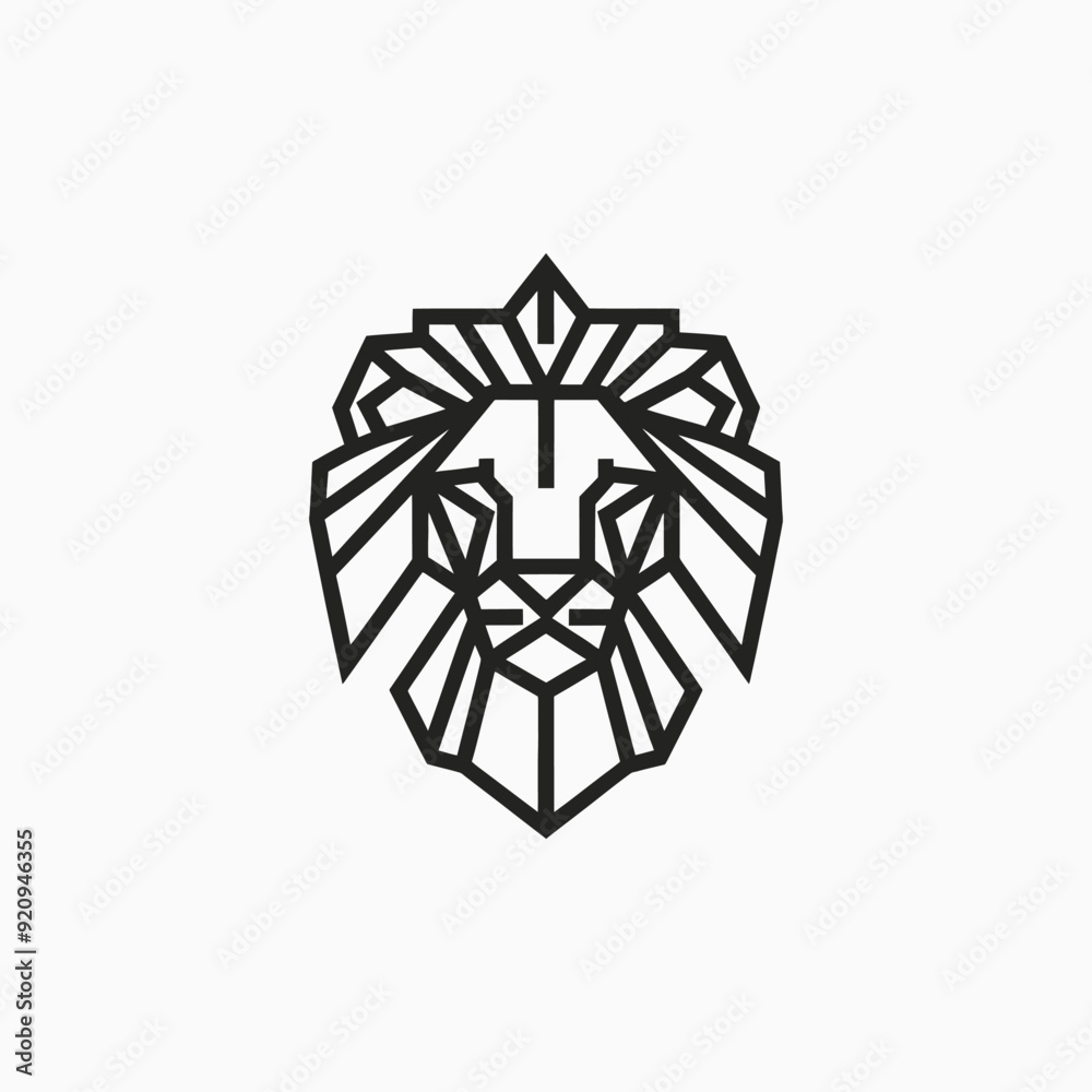 Lion head logo animal vector template illustration Lion head logo animal vector template illustration