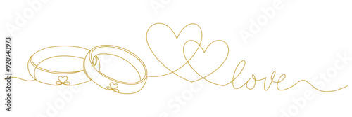 outline of the wedding ring