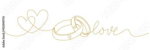 outline of the wedding ring