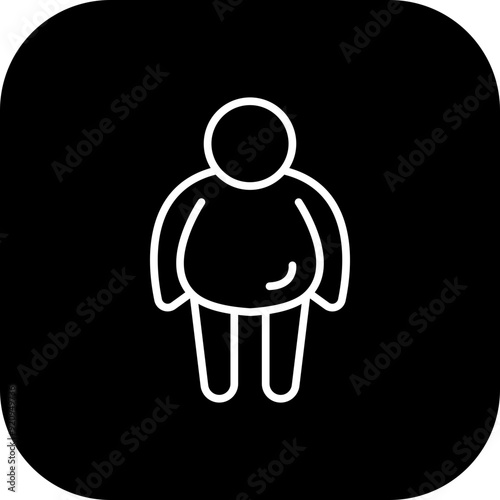 Obesity Vector Icon Design