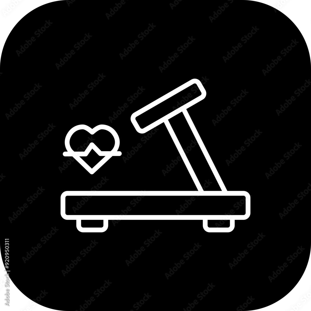 Treadmill Vector Icon Design Treadmill Vector Icon Design