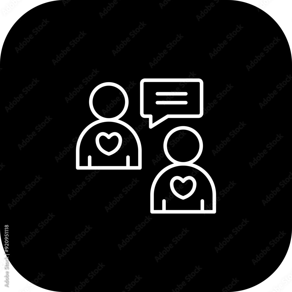 Gossiping Vector Icon Design